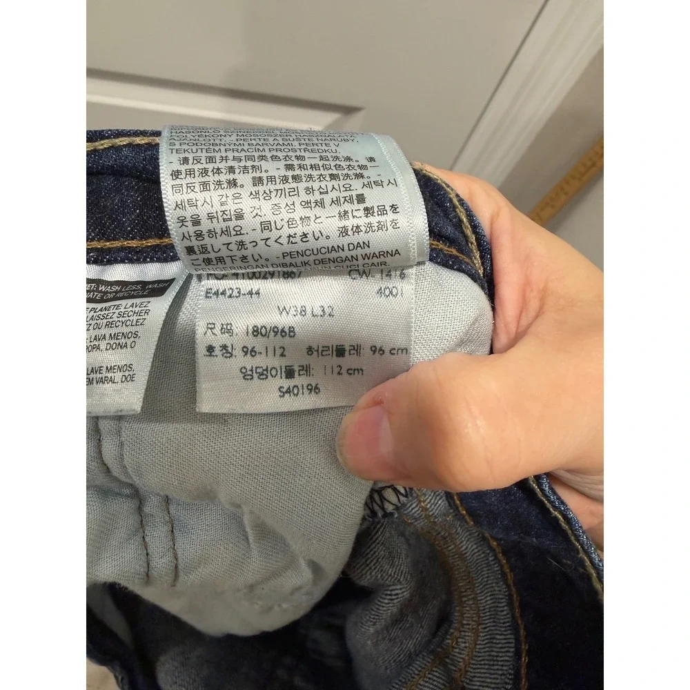Levi's Mens Jeans‎ Dark Wash Stretch Blue 38x32